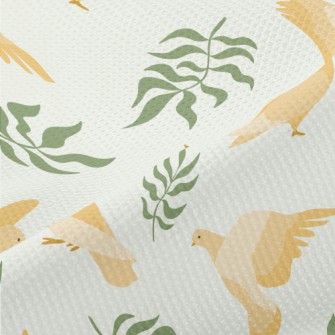 Dove With Olive Leaf Piqué