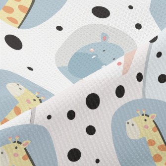 Cute Animal Decoration Piqué