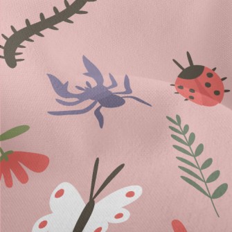 Colorful Cartoon Insects Lightweight Performance Linen
