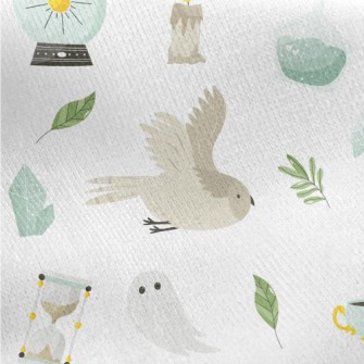 Magical Creatures And Objects Jersey Backed Fleece