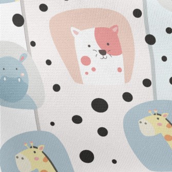 Cute Animal Decoration Pongee