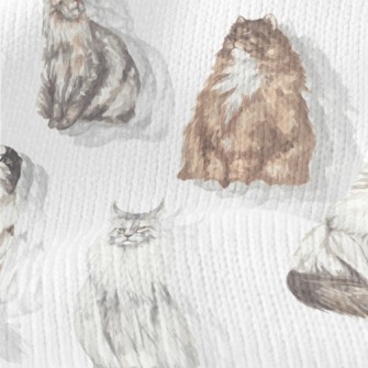 Beautiful Watercolor Pet Cat Stretch Jersey