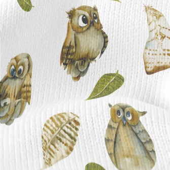 Cute Watercolor Owl Stretch Jersey