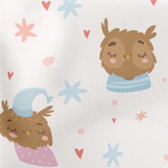 Sleeping Owl Lightweight Cotton Poplin