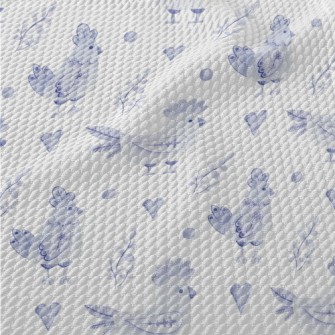 Easter Blue Chick Birdseye Piqué