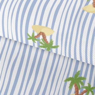 Cute Cartoon Island Waterproof Oxford