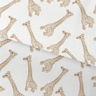 Watercolor Baby Giraffe Waterproof Oxford