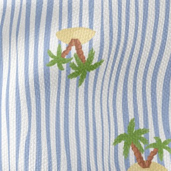 Cute Cartoon Island Waterproof Canvas