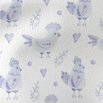 Easter Blue Chick Waterproof Canvas