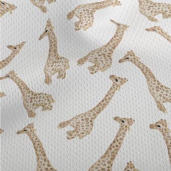 Watercolor Baby Giraffe Athletic Mesh Flat Back