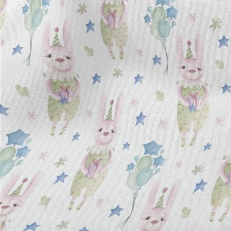 Watercolor Birthday Bunny Terry