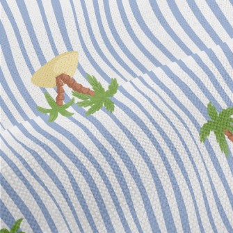 Cute Cartoon Island Performance Linen