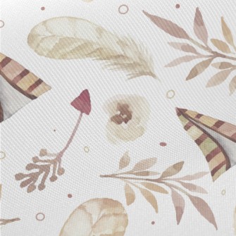 Watercolor Bohemian Elements Twill