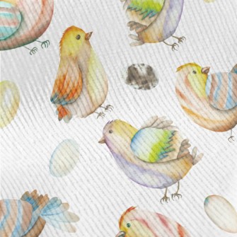 Watercolor Bird And Eggs Standard Corduroy