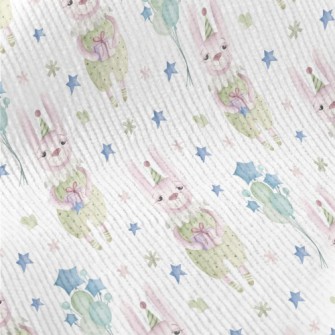 Watercolor Birthday Bunny Standard Corduroy