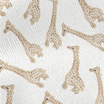 Watercolor Baby Giraffe Standard Corduroy