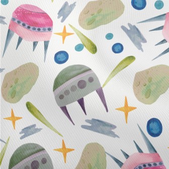 Watercolor Hand Painted Spaces Dobby