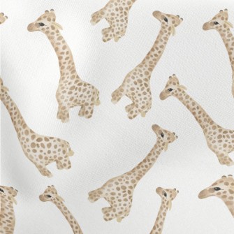 Watercolor Baby Giraffe Stretch Ponte