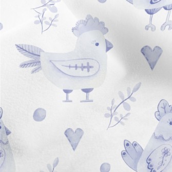 Easter Blue Chick Micro Fleece