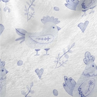 Easter Blue Chick Minky