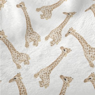 Watercolor Baby Giraffe Minky