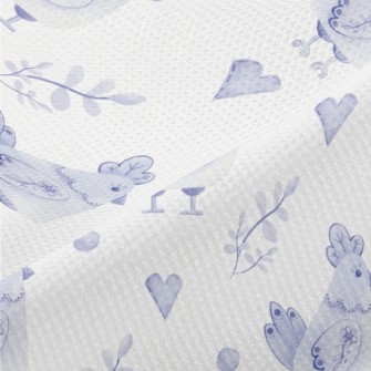 Easter Blue Chick Piqué