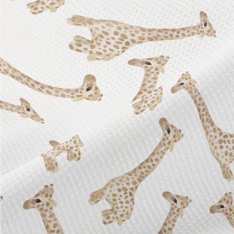 Watercolor Baby Giraffe Piqué