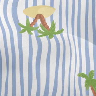 Cute Cartoon Island Lightweight Performance Linen