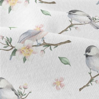 Spring Birds And Flowers Modern Jersey