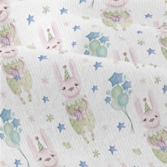 Watercolor Birthday Bunny Modern Jersey