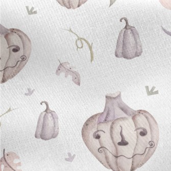 Spooky Expression Pumpkin Jersey Backed Fleece