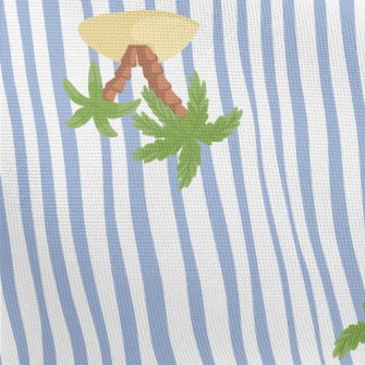 Cute Cartoon Island Pongee