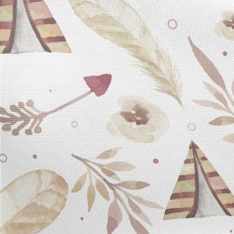 Watercolor Bohemian Elements Pongee