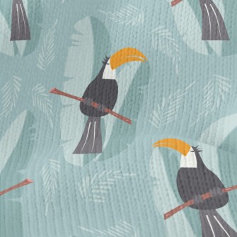 Cartoon Toucan Stretch Jersey