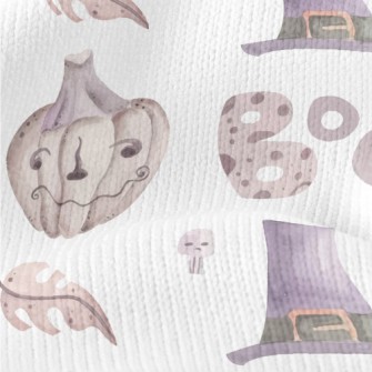 Witch Hat And Jack-o'-lant Stretch Jersey