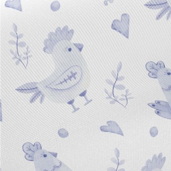 Easter Blue Chick Midweight Cotton Poplin