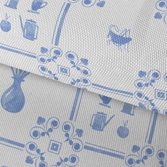 Elegant Flower Tiles Waterproof Oxford