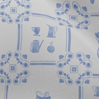 Elegant Flower Tiles Chiffon