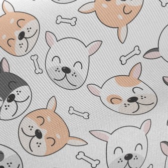 Harmonious Dog Family Twill