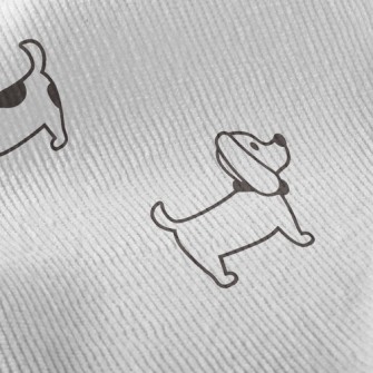 Playful Short Tail Dog Standard Corduroy