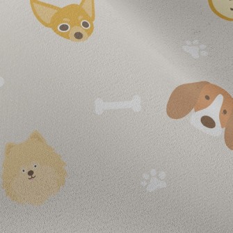 Dog Family Chiffon