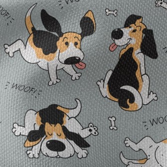 Funny Meditating Dog Waterproof Canvas
