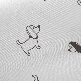 Playful Short Tail Dog Twill