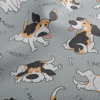 Funny Meditating Dog Athletic Mesh Flat Back