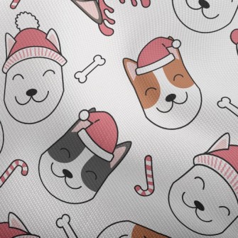 Smiling Dog In Santa Hat Dobby