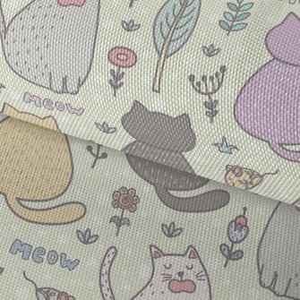 Yawning Cat Waterproof Oxford