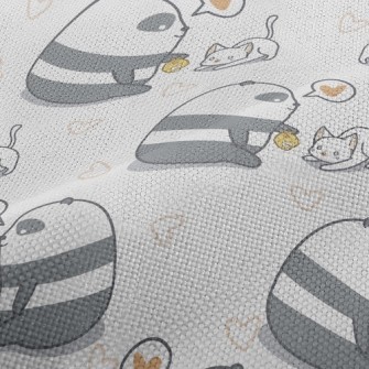 Panda Teasing Cat Performance Linen