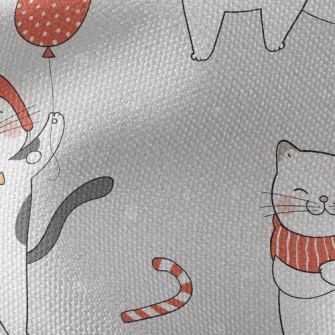 Winter Dress Up Cat Waterproof Canvas