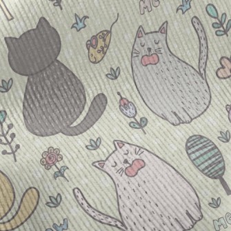 Yawning Cat Standard Corduroy