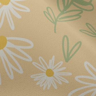 Abstract Doodle Flowers Chiffon